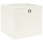 Cajas de almacenaje 4 uds tela blanco 32x32x32 cm de , Cestas para almacenaje - Ref: Foro24-288349, Precio: 25,36 €, Descuent...
