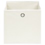 Cajas de almacenaje 4 uds tela blanco 32x32x32 cm de , Cestas para almacenaje - Ref: Foro24-288349, Precio: 25,36 €, Descuent...