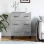 Aparador de madera de ingeniería gris hormigón 69,5x34x90 cm de , Aparadores - Ref: Foro24-827880, Precio: 110,16 €, Descuent...