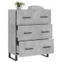Aparador de madera de ingeniería gris hormigón 69,5x34x90 cm de , Aparadores - Ref: Foro24-827880, Precio: 110,16 €, Descuent...