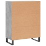Aparador de madera de ingeniería gris hormigón 69,5x34x90 cm de , Aparadores - Ref: Foro24-827880, Precio: 110,16 €, Descuent...