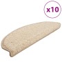Alfombrillas de escalera 10 unidades crema 65x21x4 cm de , Alfombrillas para escalones - Ref: Foro24-149807, Precio: 60,73 €,...
