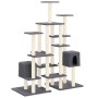 Rascador para gatos con postes de sisal gris oscuro 145 cm de , Mobiliario para gatos - Ref: Foro24-171532, Precio: 95,48 €, ...