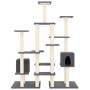 Rascador para gatos con postes de sisal gris oscuro 145 cm de , Mobiliario para gatos - Ref: Foro24-171532, Precio: 95,48 €, ...