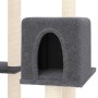 Rascador para gatos con postes de sisal gris oscuro 145 cm de , Mobiliario para gatos - Ref: Foro24-171532, Precio: 95,48 €, ...