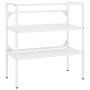 Estructura de lavabo de hierro blanco 79x38x83 cm de , Tocadores de baño - Ref: Foro24-338486, Precio: 65,57 €, Descuento: %
