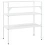 Estructura de lavabo de hierro blanco 79x38x83 cm de , Tocadores de baño - Ref: Foro24-338486, Precio: 65,57 €, Descuento: %