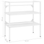 Estructura de lavabo de hierro blanco 79x38x83 cm de , Tocadores de baño - Ref: Foro24-338486, Precio: 65,57 €, Descuento: %