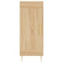 Aparador madera contrachapada color roble Sonoma 34,5x34x90 cm de , Aparadores - Ref: Foro24-830431, Precio: 62,29 €, Descuen...