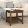 Mesa de centro madera maciza de pino marrón miel 50x50x45 cm de , Mesas de centro - Ref: Foro24-822280, Precio: 65,84 €, Desc...