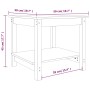 Mesa de centro madera maciza de pino marrón miel 50x50x45 cm de , Mesas de centro - Ref: Foro24-822280, Precio: 65,84 €, Desc...