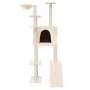 Rascador para gatos con postes de sisal crema 166 cm de , Mobiliario para gatos - Ref: Foro24-171681, Precio: 96,44 €, Descue...