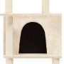 Rascador para gatos con postes de sisal crema 166 cm de , Mobiliario para gatos - Ref: Foro24-171681, Precio: 96,44 €, Descue...