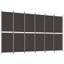 Biombo divisor de 6 paneles de tela marrón 300x180 cm de , Divisores de ambientes - Ref: Foro24-350223, Precio: 64,58 €, Desc...