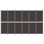 Biombo divisor de 6 paneles de tela marrón 300x180 cm de , Divisores de ambientes - Ref: Foro24-350223, Precio: 64,58 €, Desc...