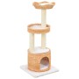 Rascador para gatos con poste de sisal madera natural de sauce de , Mobiliario para gatos - Ref: Foro24-170728, Precio: 110,3...