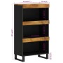 Armario auxiliar madera maciza de mango 60x33x107 cm de , Mesitas de noche - Ref: Foro24-352892, Precio: 140,69 €, Descuento: %