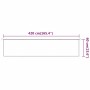 Toldo vertical blanco 60x420 cm tela oxford de , Sombrillas - Ref: Foro24-148152, Precio: 31,02 €, Descuento: %