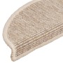 Alfombrilla autoadhesiva escalera 15 uds beige claro 56x17x3 cm de , Alfombrillas para escalones - Ref: Foro24-326897, Precio...