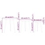 Juego de mesitas auxiliares 3 piezas MDF y hierro gris de , Mesas auxiliares - Ref: Foro24-286095, Precio: 70,01 €, Descuento: %