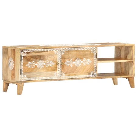 Mueble de TV madera maciza de mango 120x30x40 cm de , Muebles TV - Ref: Foro24-286408, Precio: 248,92 €, Descuento: %