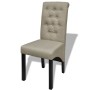 Sillas de comedor 2 unidades de tela beige de , Sillas de comedor - Ref: Foro24-240556, Precio: 187,80 €, Descuento: %