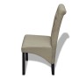 Sillas de comedor 2 unidades de tela beige de , Sillas de comedor - Ref: Foro24-240556, Precio: 187,80 €, Descuento: %