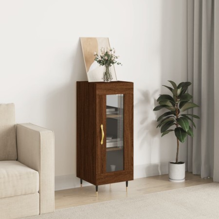Aparador madera de ingeniería marrón roble 34,5x34x90 cm de , Aparadores - Ref: Foro24-828779, Precio: 60,42 €, Descuento: %