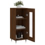 Aparador madera de ingeniería marrón roble 34,5x34x90 cm de , Aparadores - Ref: Foro24-828779, Precio: 60,42 €, Descuento: %