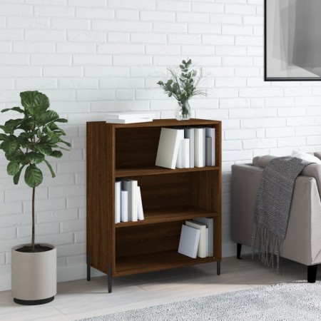 Estantería madera de ingeniería roble marrón 69,5x32,5x90 cm de , Aparadores - Ref: Foro24-828379, Precio: 61,87 €, Descuento: %