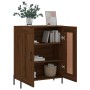 Aparador de madera de ingeniería marrón roble 69,5x34x90 cm de , Aparadores - Ref: Foro24-830211, Precio: 90,28 €, Descuento: %