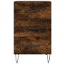 Mesita de noche madera de ingeniería roble ahumado 40x40x66 cm de , Mesitas de noche - Ref: Foro24-827657, Precio: 59,14 €, D...