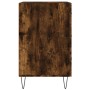 Mesita de noche madera de ingeniería roble ahumado 40x40x66 cm de , Mesitas de noche - Ref: Foro24-827657, Precio: 59,14 €, D...