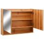 Mueble de baño con espejo LED MDF roble 80x15x60 cm de vidaXL, Tocadores de baño - Ref: Foro24-323606, Precio: 169,10 €, Desc...