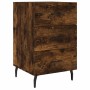 Mesita de noche madera de ingeniería roble ahumado 40x40x66 cm de , Mesitas de noche - Ref: Foro24-827681, Precio: 63,74 €, D...