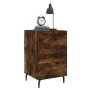 Mesita de noche madera de ingeniería roble ahumado 40x40x66 cm de , Mesitas de noche - Ref: Foro24-827681, Precio: 63,74 €, D...