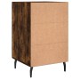 Mesita de noche madera de ingeniería roble ahumado 40x40x66 cm de , Mesitas de noche - Ref: Foro24-827681, Precio: 63,74 €, D...