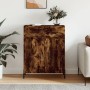 Aparador de madera de ingeniería roble ahumado 69,5x34x90 cm de , Aparadores - Ref: Foro24-827993, Precio: 94,33 €, Descuento: %