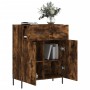 Aparador de madera de ingeniería roble ahumado 69,5x34x90 cm de , Aparadores - Ref: Foro24-827993, Precio: 94,33 €, Descuento: %