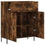 Aparador de madera de ingeniería roble ahumado 69,5x34x90 cm de , Aparadores - Ref: Foro24-827993, Precio: 94,33 €, Descuento: %