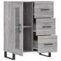 Aparador de madera de ingeniería gris Sonoma 69,5x34x90 cm de , Aparadores - Ref: Foro24-828074, Precio: 112,30 €, Descuento: %