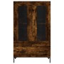 Aparador alto madera de ingeniería roble ahumado 69,5x31x115 cm de , Aparadores - Ref: Foro24-828305, Precio: 90,99 €, Descue...