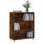 Estantería madera de ingeniería roble ahumado 69,5x32,5x90 cm de , Librerías y estanterías - Ref: Foro24-828345, Precio: 55,4...