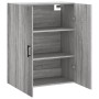 Armario de pared gris Sonoma 69,5x34x90 cm de , Aparadores - Ref: Foro24-828434, Precio: 73,54 €, Descuento: %