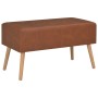 Mesa de centro de cuero sintético marrón 80x40x46 cm en Mesas de centro | Comprar online en Foru.es