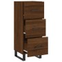 Aparador madera de ingeniería marrón roble 34,5x34x90 cm de , Aparadores - Ref: Foro24-828635, Precio: 78,57 €, Descuento: %