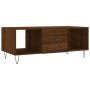 Mesa de centro madera contrachapada roble marrón 102x50x40 cm de , Mesas de centro - Ref: Foro24-829299, Precio: 65,00 €, Des...