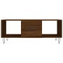 Mesa de centro madera contrachapada roble marrón 102x50x40 cm de , Mesas de centro - Ref: Foro24-829299, Precio: 65,00 €, Des...