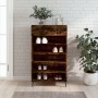 Zapatero madera de ingeniería roble ahumado 60x35x105 cm de , Armarios y almacenamiento - Ref: Foro24-829633, Precio: 56,79 €...