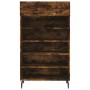 Zapatero madera de ingeniería roble ahumado 60x35x105 cm de , Armarios y almacenamiento - Ref: Foro24-829633, Precio: 56,79 €...